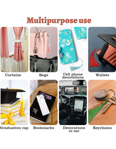 Borlas Suaves Creatrill 100 Pcs 13 cm Multicolor para DIY