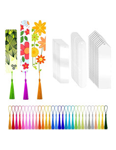 30 Marcadores Acrílicos en Blanco Magicalmai + 30 Borlas Coloridas