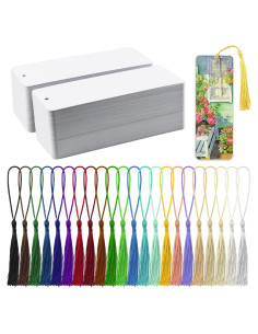 Kit de Marcadores Blancos Bercoor 240 Pcs con Borlas Coloridas