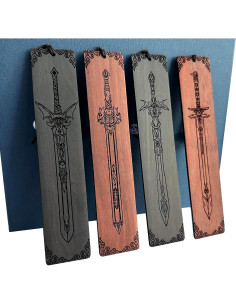 Marcadores de Espada ZQZYMXQ - Juego de 4 Unidades de Madera 2