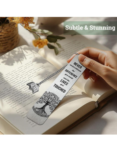 Marcadores de Metal Amlivo con Citas Inspiradoras 13x2.59cm 2