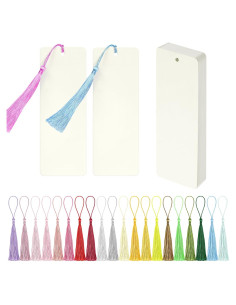 Kit de 75 Marcadores en Blanco KaloTidy con Borlas Coloridas
