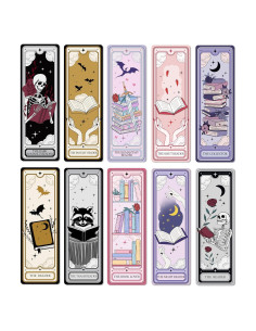 Set de 10 Marcadores de Tarot TwoDays 15.24x5.08 cm - Regalo para Amantes de Libros