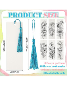 Marcadores de Acuarela Sinmoe 120 Pcs con Borlas Coloridas 2