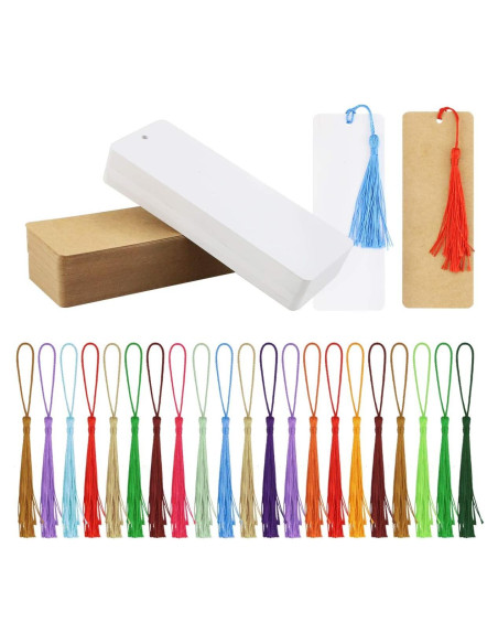 120 Tarjetas de Papel Kraft en Blanco Wpxmer para DIY y Etiquetas