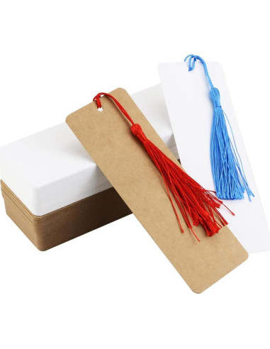 120 Tarjetas de Papel Kraft en Blanco Wpxmer para DIY y Etiquetas