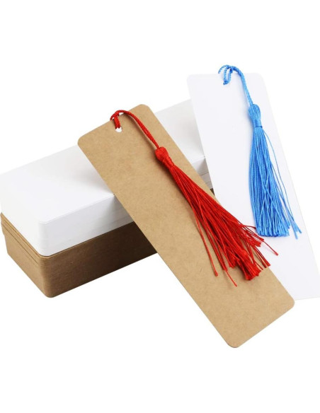 120 Tarjetas de Papel Kraft en Blanco Wpxmer para DIY y Etiquetas