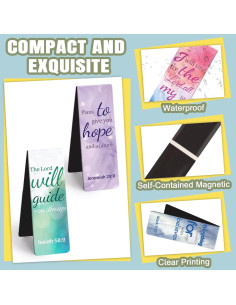 Marcadores Magnéticos Tumwisk 15PCS Citas Bíblicas Coloridos 2