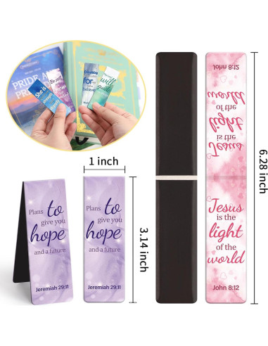 Marcadores Magnéticos Tumwisk 15PCS Citas Bíblicas Coloridos