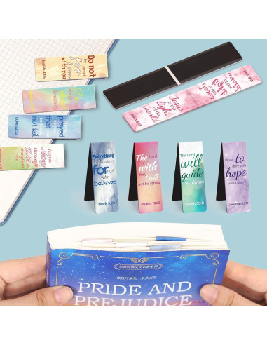 Marcadores Magnéticos Tumwisk 15PCS Citas Bíblicas Coloridos