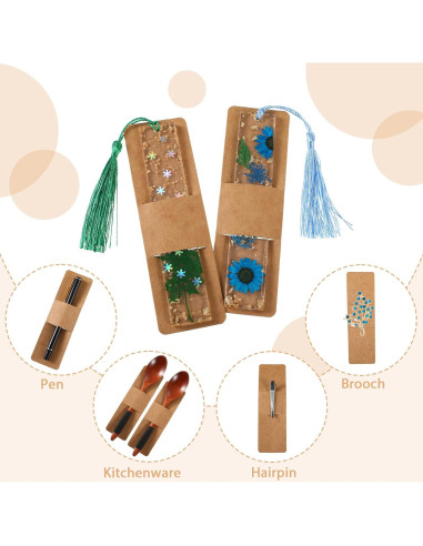 Soporte de Marcador Fumete 50 Piezas 15 x 4.5 cm Kraft