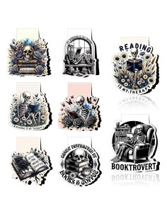 Marcadores Magnéticos de Calavera Wxiben - 8 Pcs