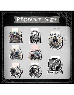 Marcadores Magnéticos de Calavera Wxiben - 8 Pcs 2