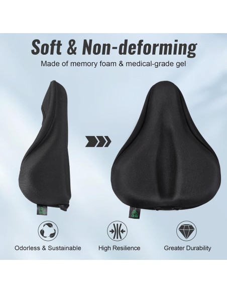 Cojín de Asiento de Bicicleta Zacro AKZABS2001 - Gel Acolchado
