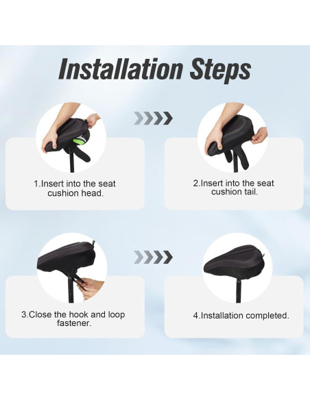 Cojín de Asiento de Bicicleta Zacro AKZABS2001 - Gel Acolchado