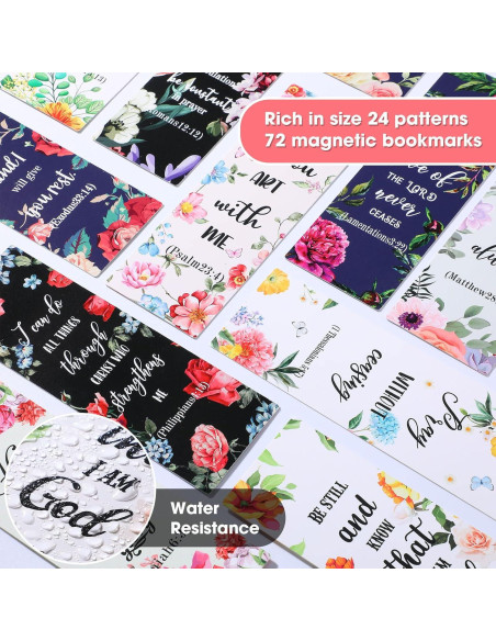 72 Marcadores de Escritura Cristiana BBTO - Inspiracionales