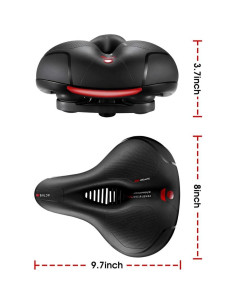 Cojín de Asiento de Bicicleta LCYMD Impermeable 24.6x20.3cm 2