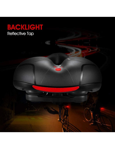 Cojín de Asiento de Bicicleta LCYMD Impermeable 24.6x20.3cm