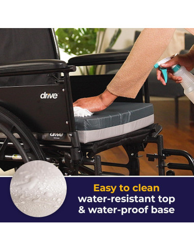 Cojín de Asiento de Gel Drive Medical 3" para Silla de Ruedas