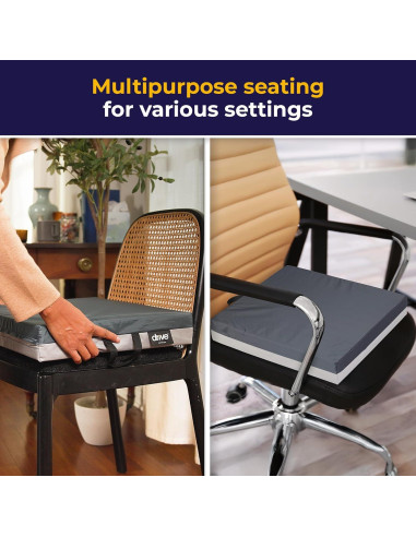 Cojín de Asiento de Gel Drive Medical 3" para Silla de Ruedas