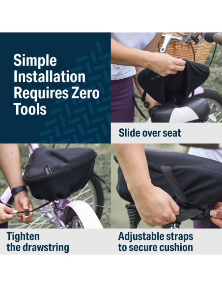 Funda de Asiento de Bicicleta Bikeroo Gel Estrecha - 27.9x17.8 cm