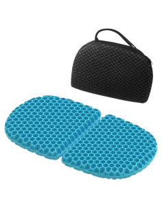 Cojín de Gel Plegable SeoTin para Viaje 0.9" Negro