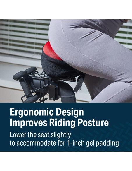 Funda de Asiento de Bicicleta Bikeroo Gel Estrecha - 27.9x17.8 cm