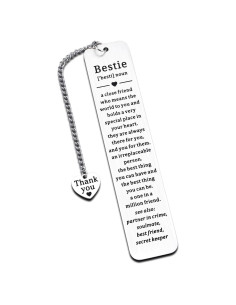 Marcador de Amistad Fleure Esme Plata 40.8g Regalo Único