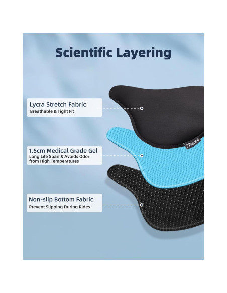 Cojín de Asiento de Bicicleta Fitense - Gel Acolchado Grande