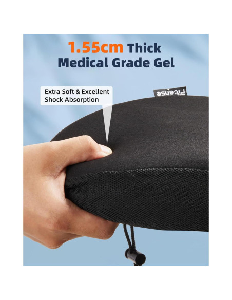 Cojín de Asiento de Bicicleta Fitense - Gel Acolchado Grande