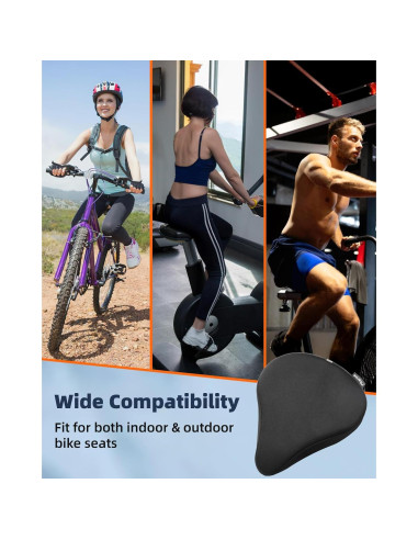 Cojín de Asiento de Bicicleta Fitense - Gel Acolchado Grande