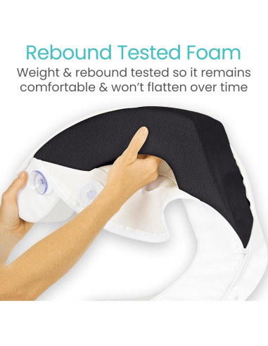 Cojín Elevador para Inodoro Vive - Espuma Acolchada 5.08 cm