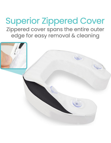 Cojín Elevador para Inodoro Vive - Espuma Acolchada 5.08 cm