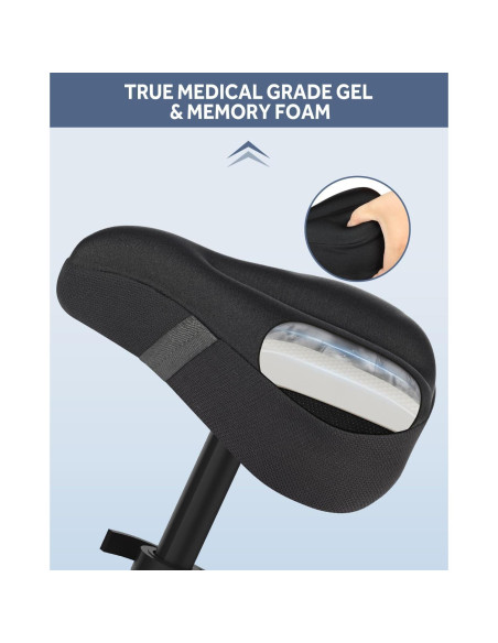 Funda de Asiento de Bicicleta MXMXK Acolchada Gel Negro