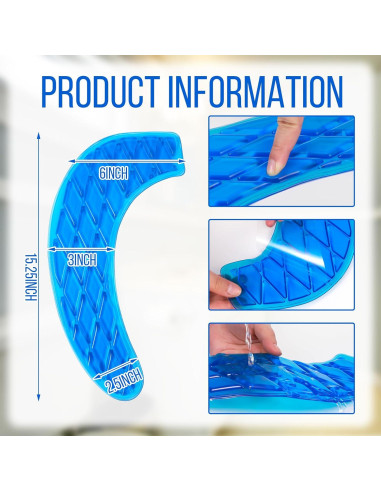 Cojín Elevador de Inodoro de Gel Rossesay Azul 16.8x11.1cm