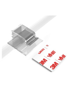 Clip de Cable Adhesivo XIAOXI 40 Pcs Transparente Organizador