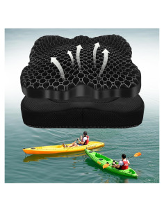 Cojín de Asiento de Gel Impermeable JINSILU para Kayak 40x37cm