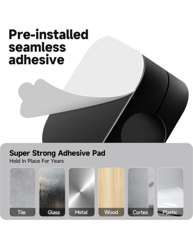 Paquete de 12 Clips Magnéticos Adhesivos para Cables Solvora