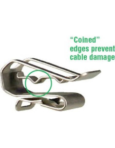 Clip de Cable Heyco Sunrunner S6445 Acero Inoxidable 304 2