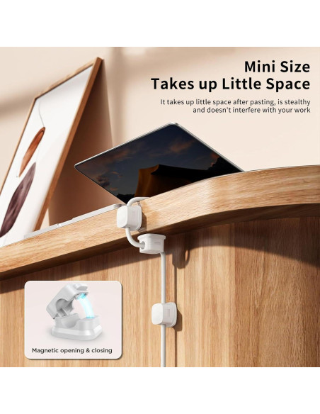 Clips Magnéticos para Cables ZHANGDWA - Paquete de 12 Sujetadores