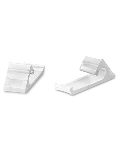 Clips para Cables de Revestimiento THE CIMPLE CO, 100 PCS, Nylon Blanco