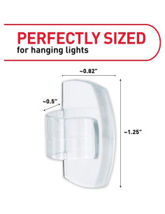 Clips Transparentes para Luces Exteriores Command - 20 Unidades 2