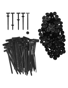 100 Hebillas de Correa de Cable Nylon Enterlent 9cm Automáticas