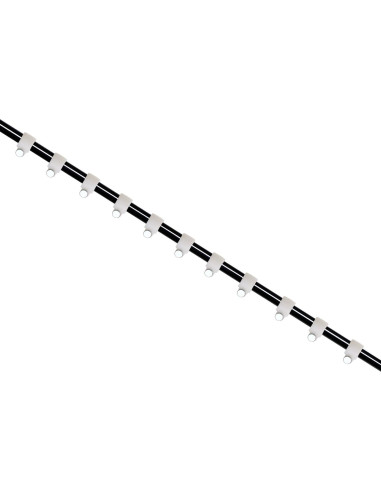 Clips de Cable Ethernet Mini Skater 3.5mm Blancos 100 Pcs