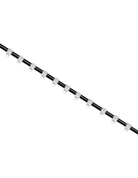 Clips de Cable Ethernet Mini Skater 3.5mm Blancos 100 Pcs