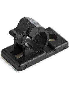 100 Clips de Gestión de Cables Adhesivos StarTech Negro 2