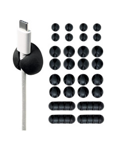 Clip de Cable Adhesivo Wrap-It Storage - Paquete de 28 Piezas