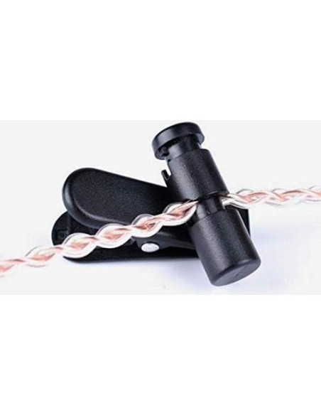 Clip de Cable para Auriculares QQC - 2 Piezas Negras