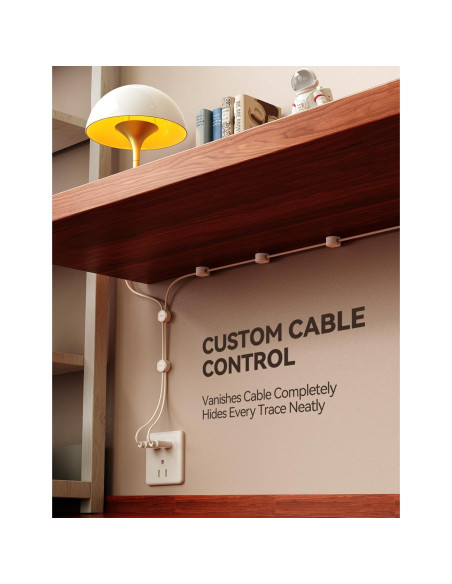 Organizador de Cables FLYLEAD Magnético 8mm Blanco - 8 Piezas Organizador de Cables FLYLEAD Magnético 8mm Blanco - 8 Piezas