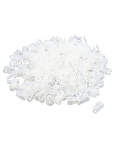 Clips de Nylon Antrader 1/4" (6.4mm) para Cables - Paquete de 200